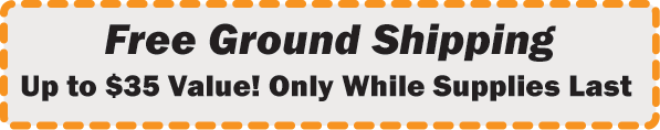 Free Ground Shipping. Up to $35 Value! only while Suppling Last